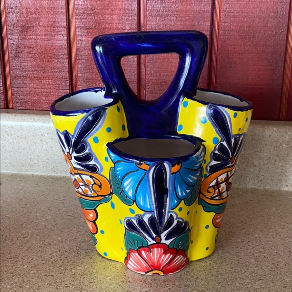 Talavera Utensil Holder